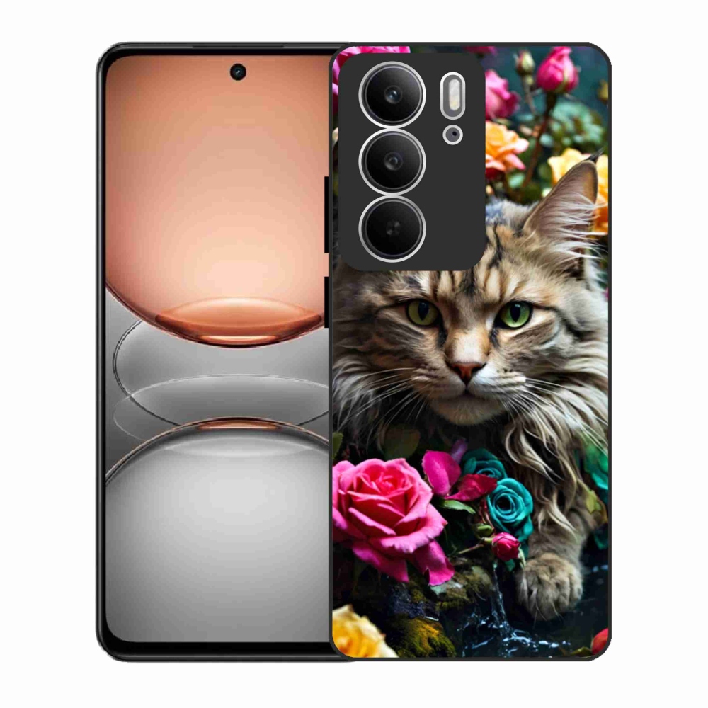 Gélový kryt mmCase na Realme C75 - mačacie pohľad 2