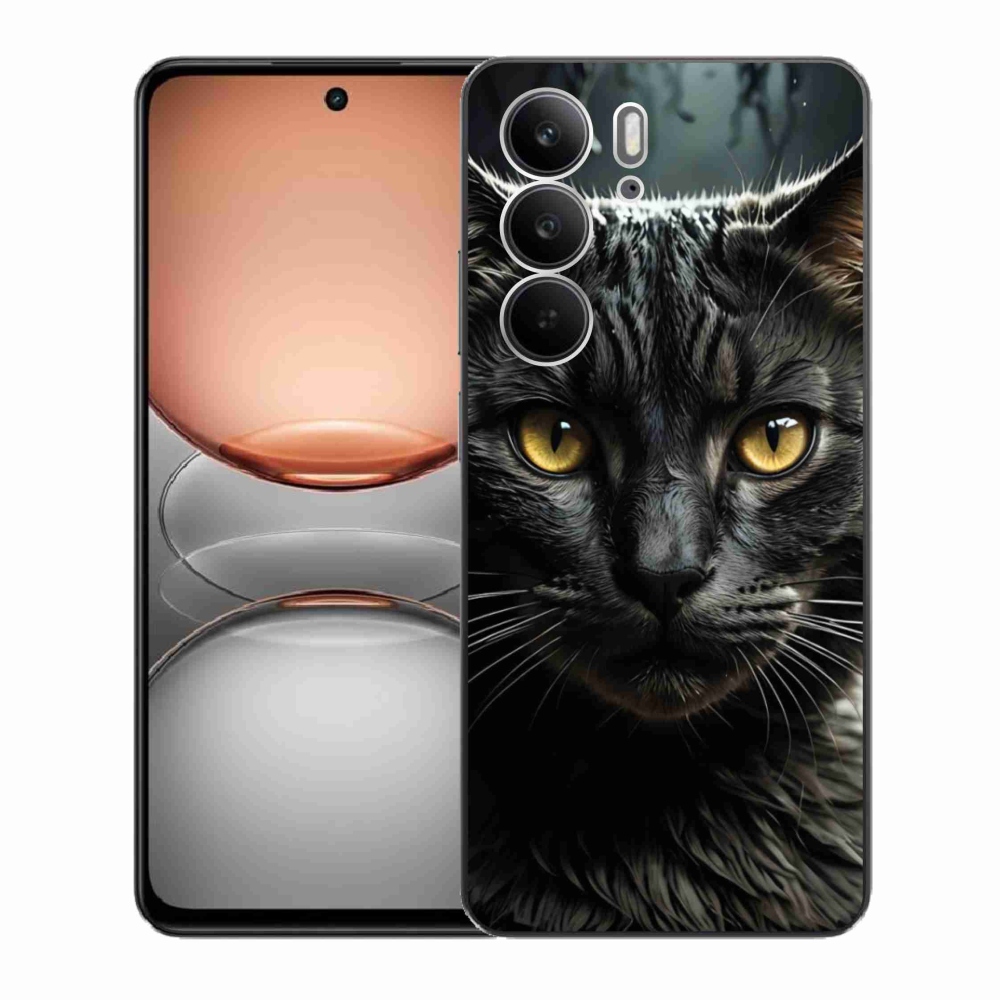 Gélový kryt mmCase na Realme C75 - mačacie pohľad 3