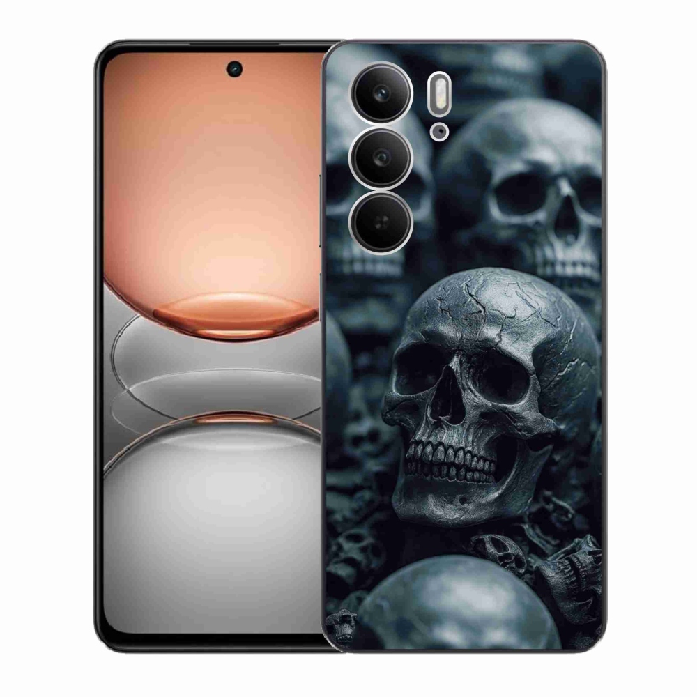 Gélový kryt mmCase na Realme C75 - lebka 2