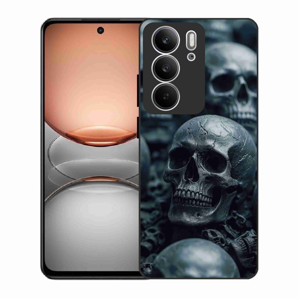 Gélový kryt mmCase na Realme C75 - lebka 2