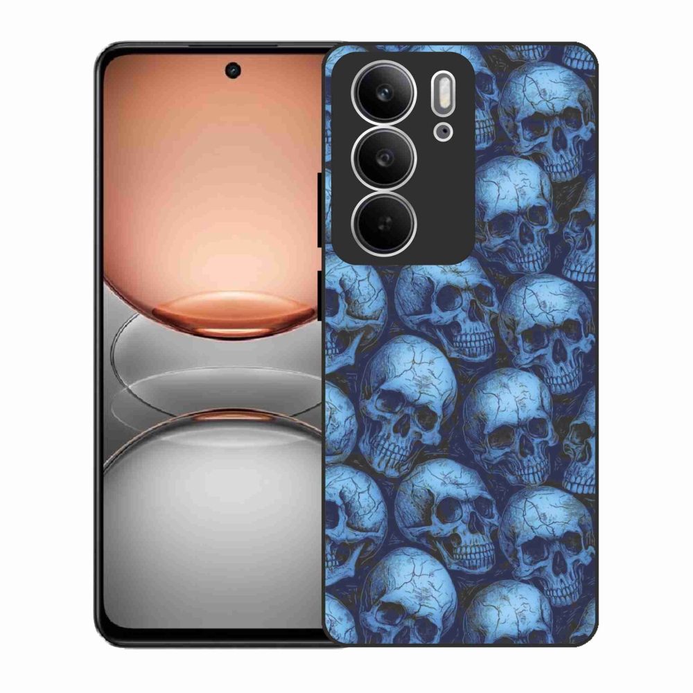 Gélový kryt mmCase na Realme C75 - lebky