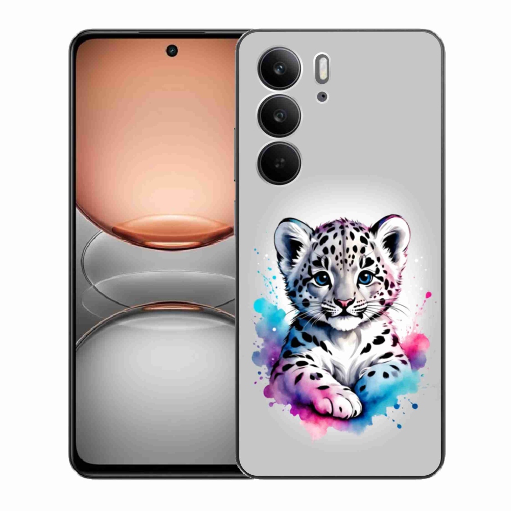 Gélový kryt mmCase na Realme C75 - leopardej mláďa
