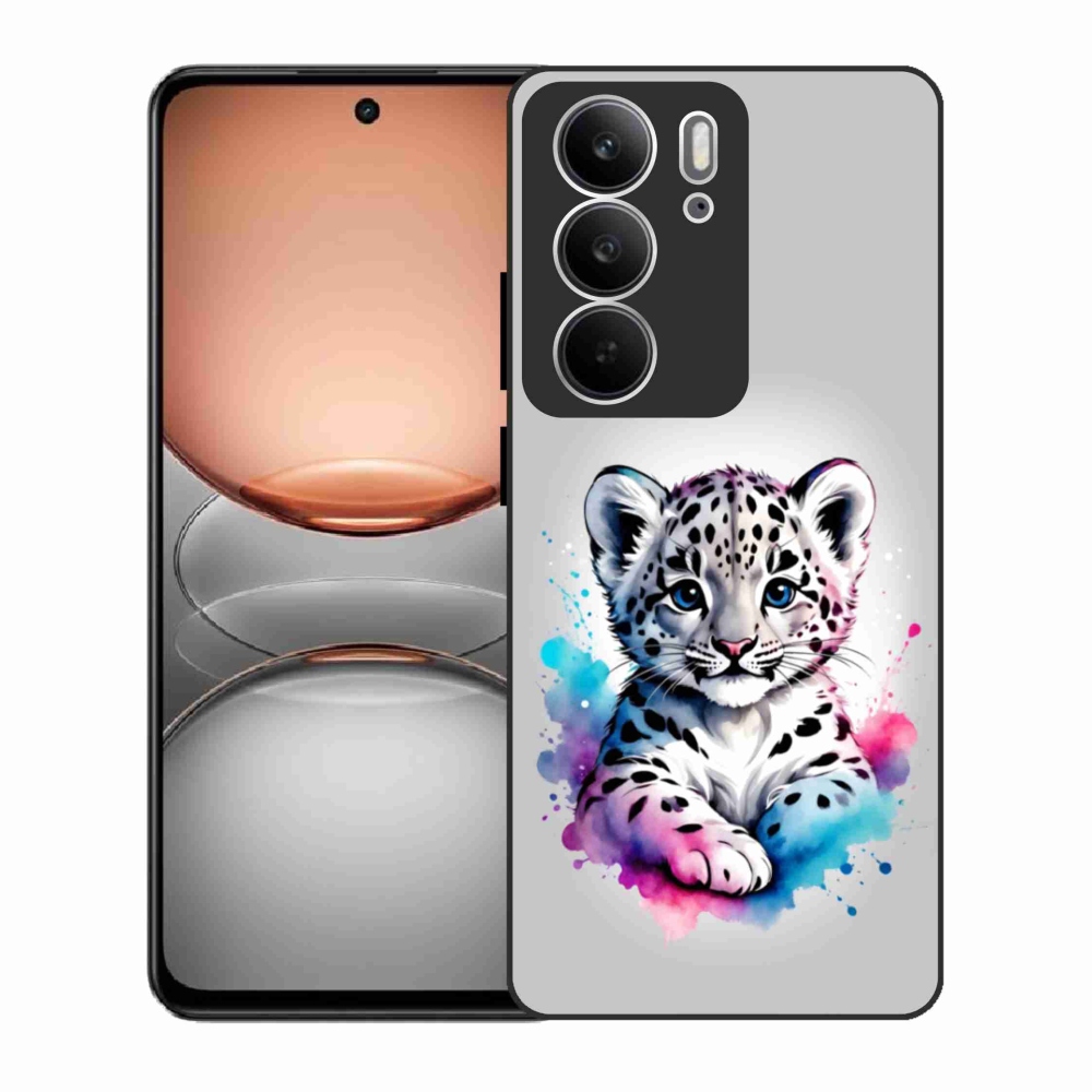 Gélový kryt mmCase na Realme C75 - leopardej mláďa