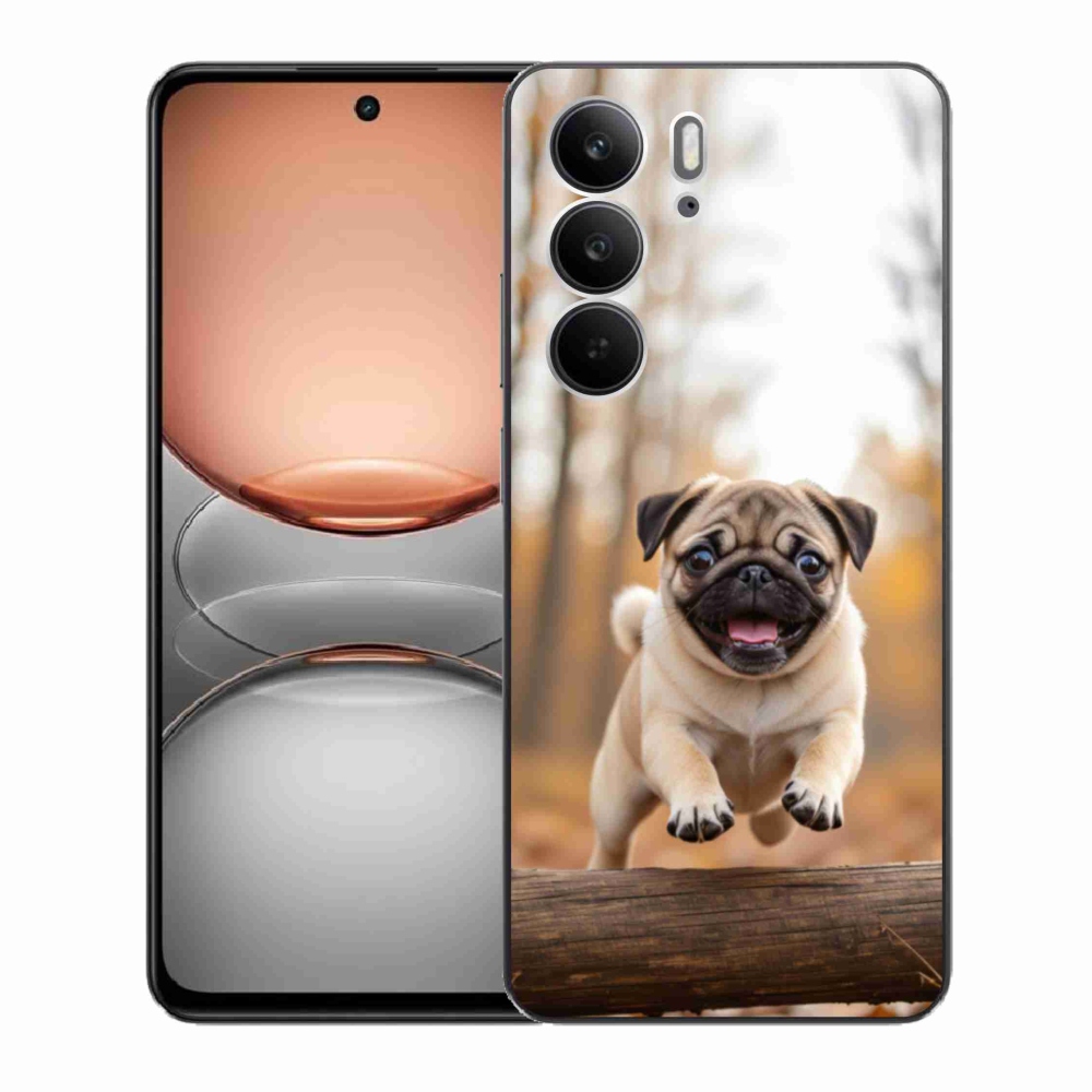 Gélový kryt mmCase na Realme C75 - mops 2
