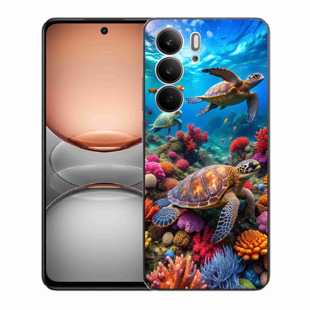 Gélový kryt mmCase na Realme C75 - morský svet 2