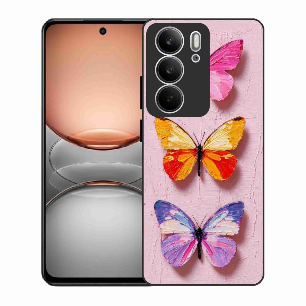 Gélový kryt mmCase na Realme C75 - motýlia trojica