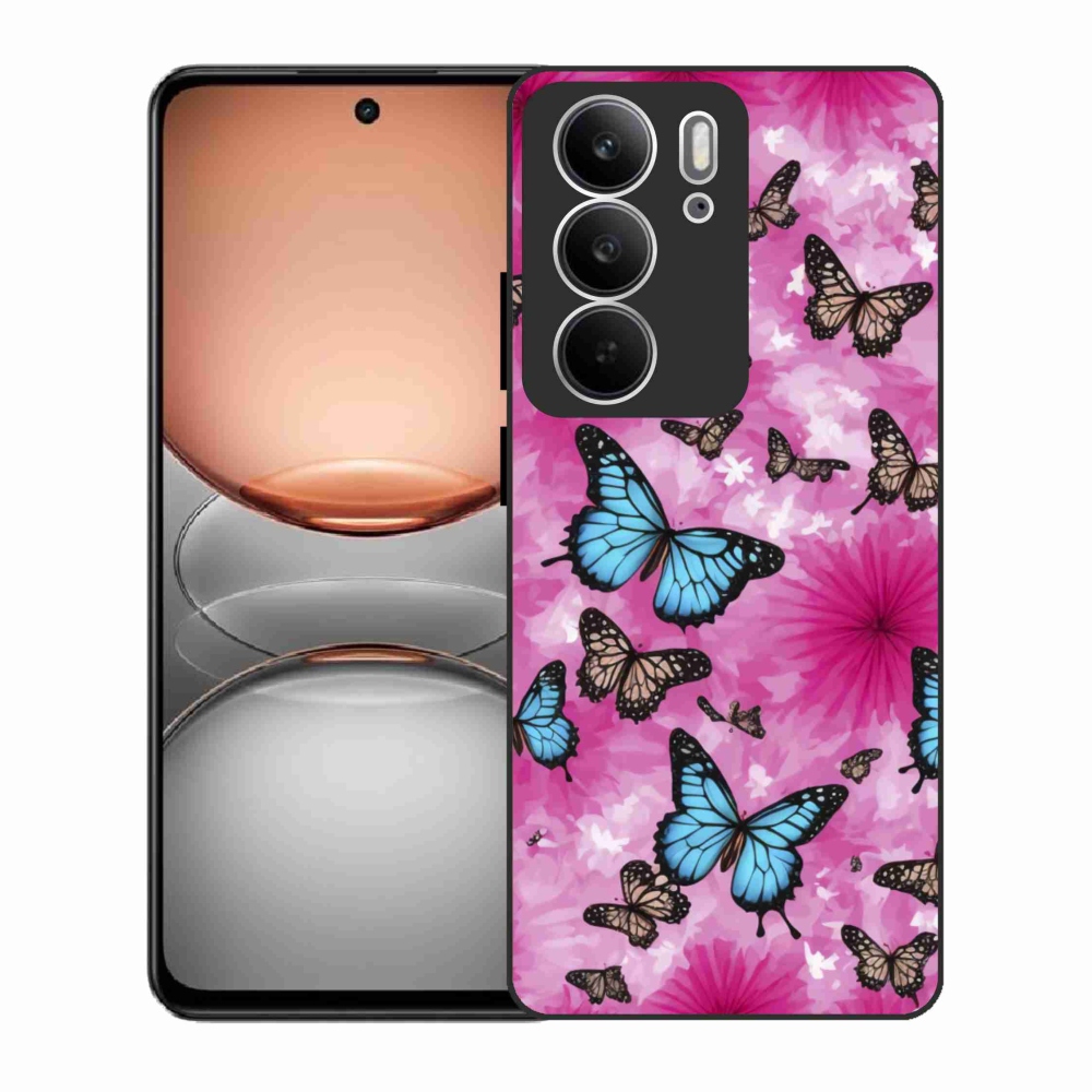 Gélový kryt mmCase na Realme C75 - motýlia záhrada