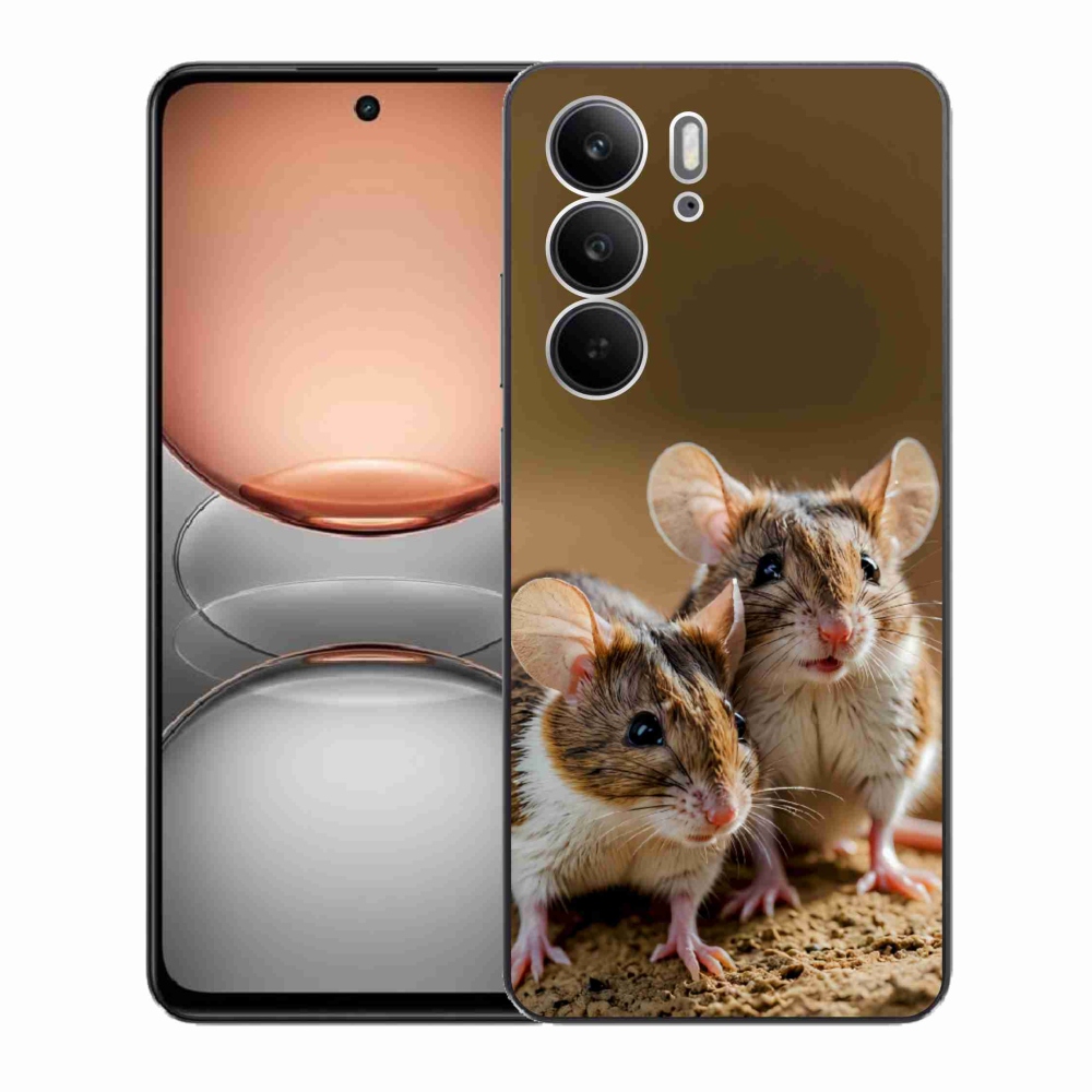 Gélový kryt mmCase na Realme C75 - myší duo