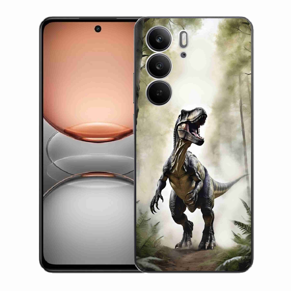 Gélový kryt mmCase na Realme C75 - naštvaný T-Rex