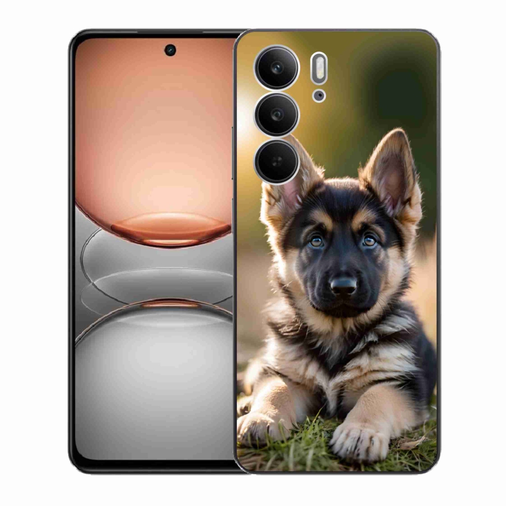 Gélový kryt mmCase na Realme C75 - nemecký ovčiak v prírode