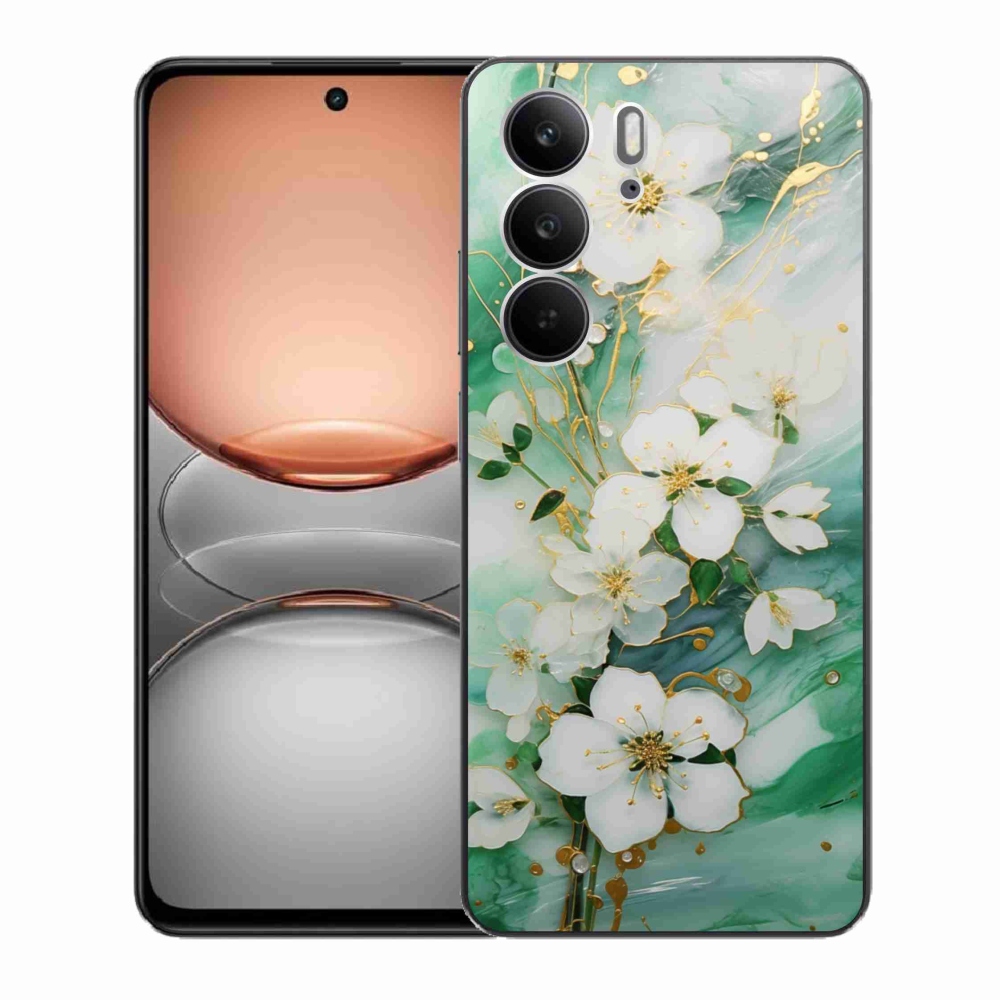 Gélový kryt mmCase na Realme C75 - nežné kvety