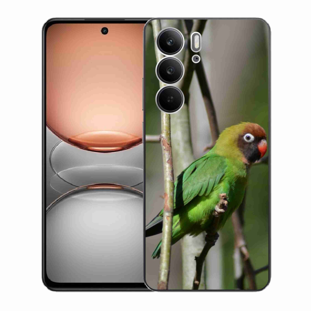 Gélový kryt mmCase na Realme C75 - papagáj agapornis