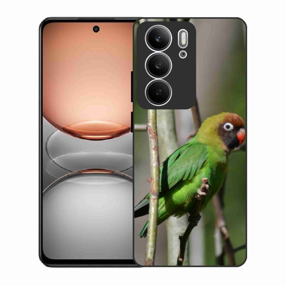 Gélový kryt mmCase na Realme C75 - papagáj agapornis