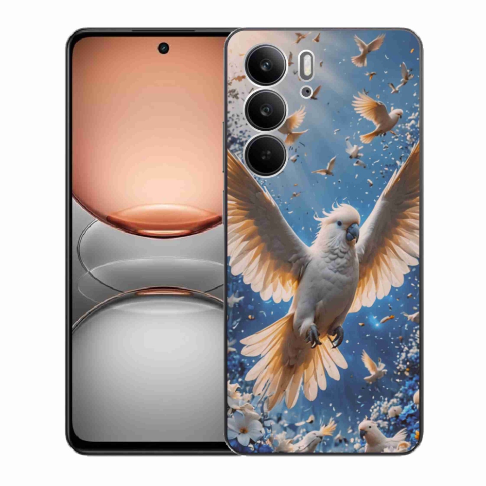 Gélový kryt mmCase na Realme C75 - papagáj kakadu