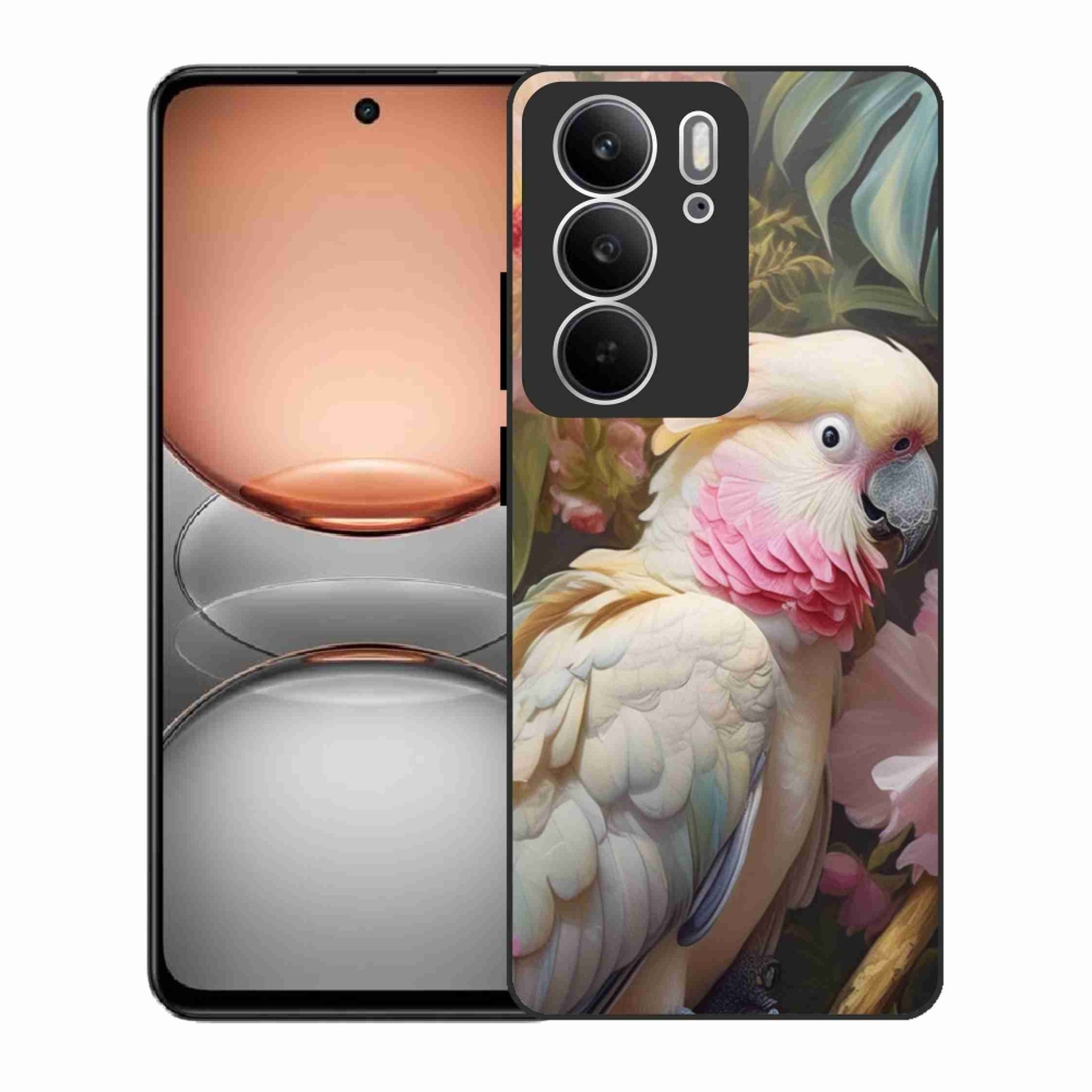 Gélový kryt mmCase na Realme C75 - papagáj kakadu ružový 2