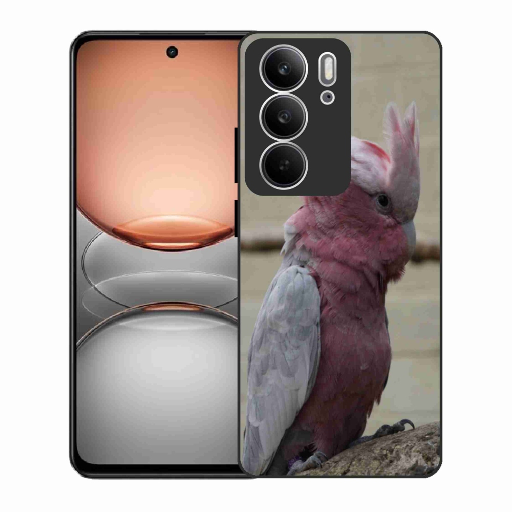 Gélový kryt mmCase na Realme C75 - papagáj kakadu ružový