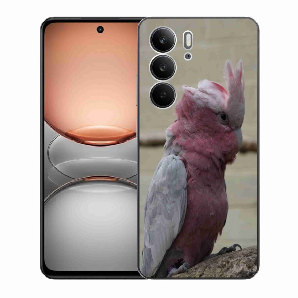 Gélový kryt mmCase na Realme C75 - papagáj kakadu ružový