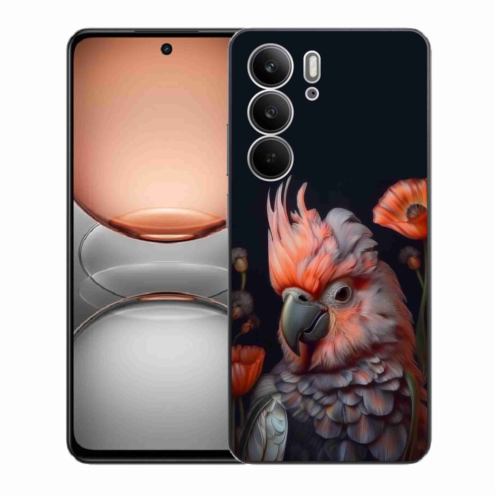 Gélový kryt mmCase na Realme C75 - papagáj kakadu vo farbách