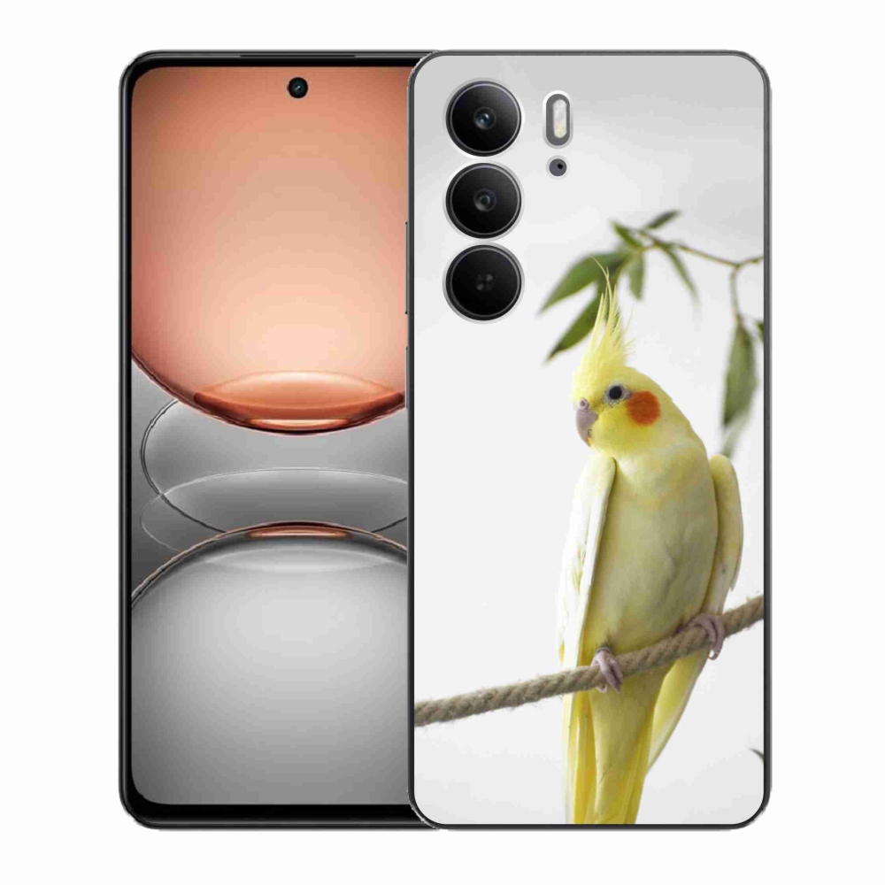 Gélový kryt mmCase na Realme C75 - papagáj korela chocholatá