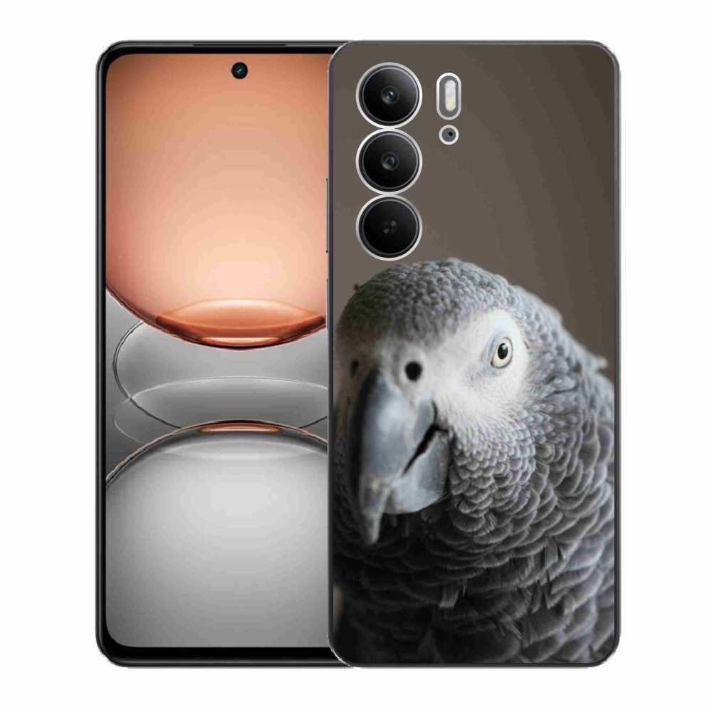 Gélový kryt mmCase na Realme C75 - papagáj žako 2