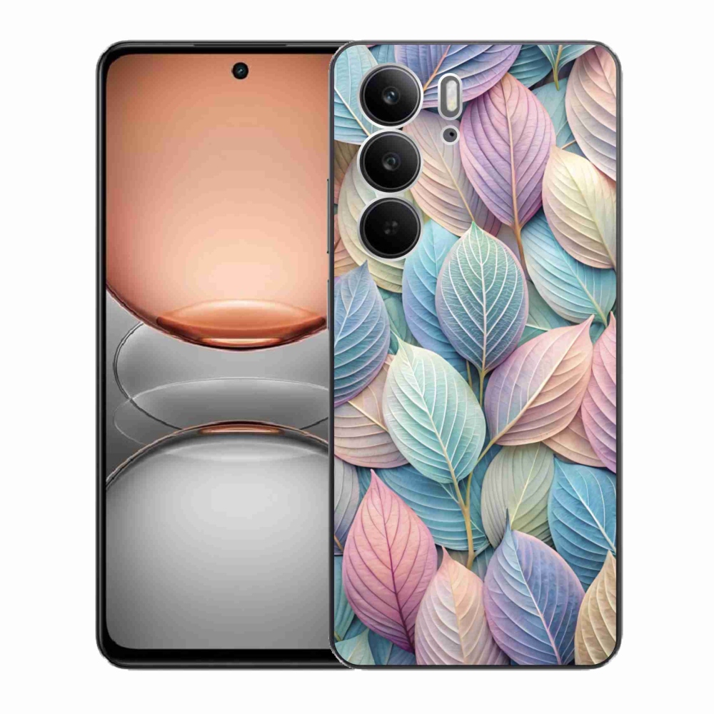 Gélový kryt mmCase na Realme C75 - pastelové listy