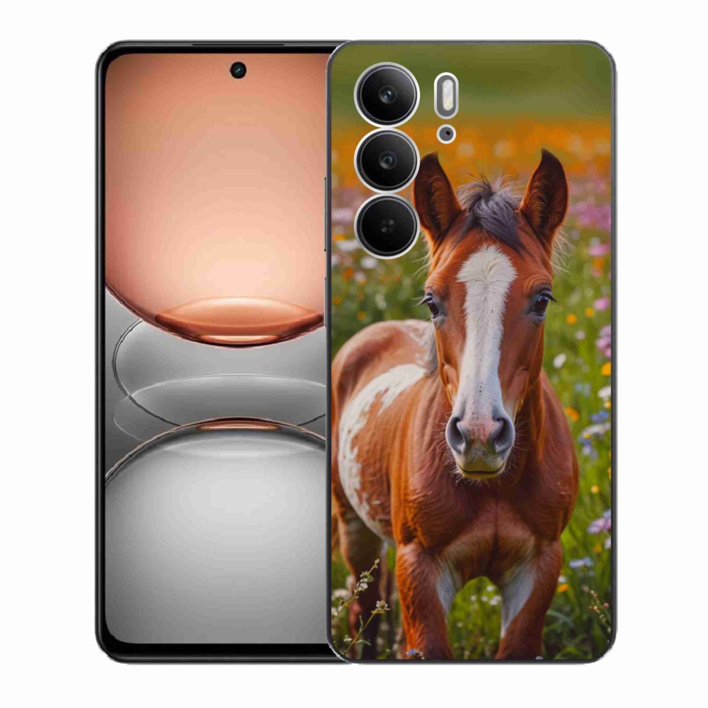 Gélový kryt mmCase na Realme C75 - roztomilé žriebä
