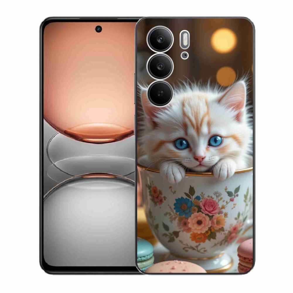 Gélový kryt mmCase na Realme C75 - roztomilé mačiatko 6