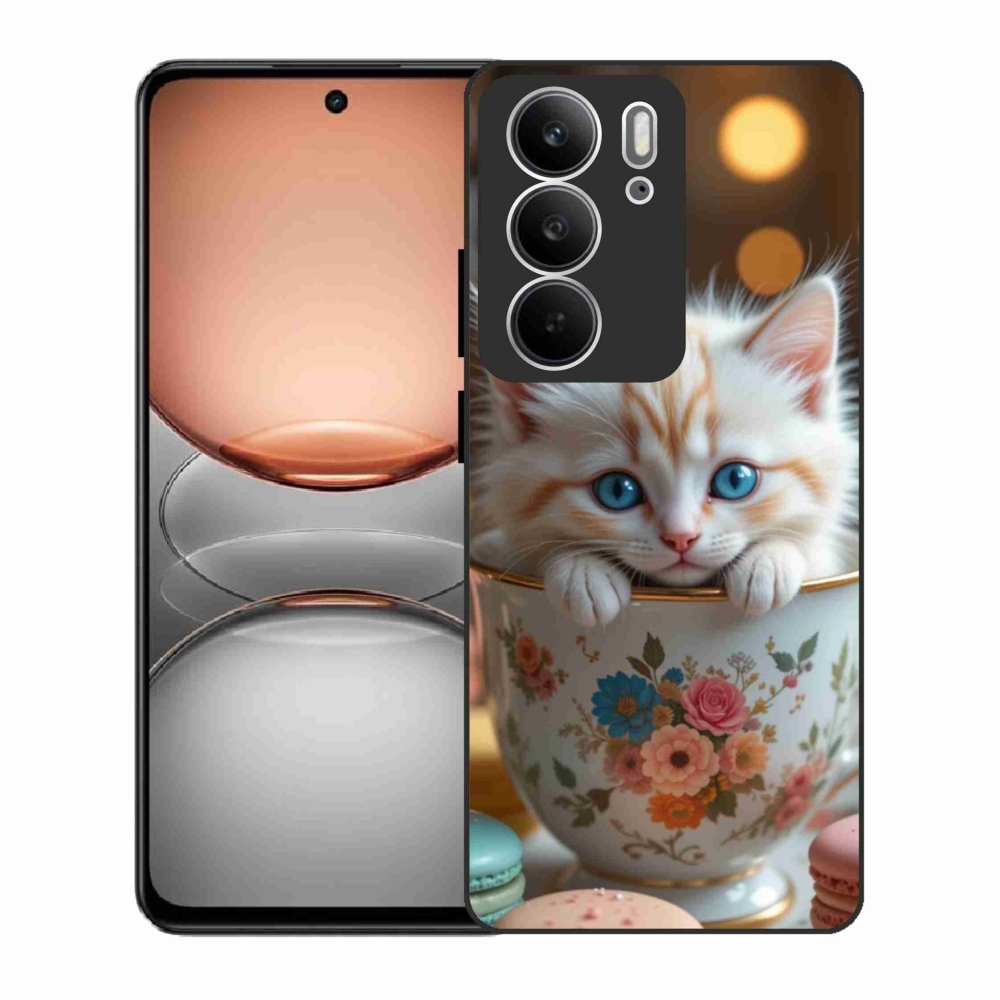 Gélový kryt mmCase na Realme C75 - roztomilé mačiatko 6