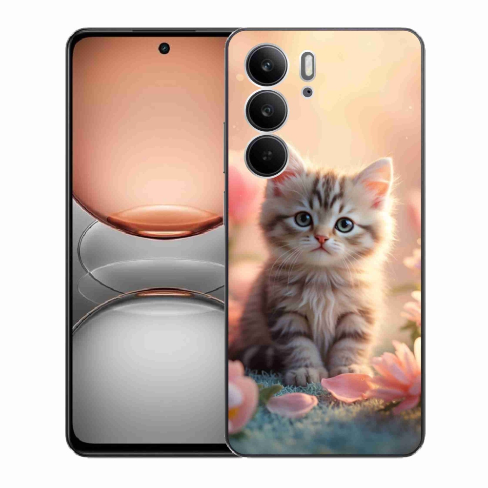Gélový kryt mmCase na Realme C75 - roztomilé mačiatko 8