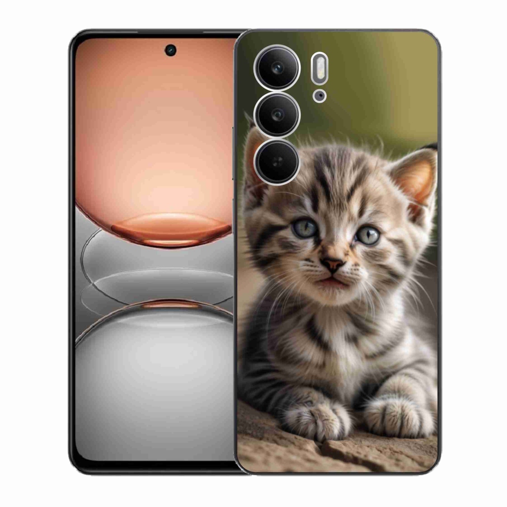 Gélový kryt mmCase na Realme C75 - roztomilé mačiatko 9