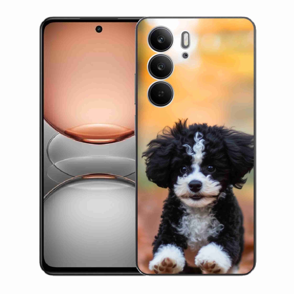 Gélový kryt mmCase na Realme C75 - roztomilé šteňa 2