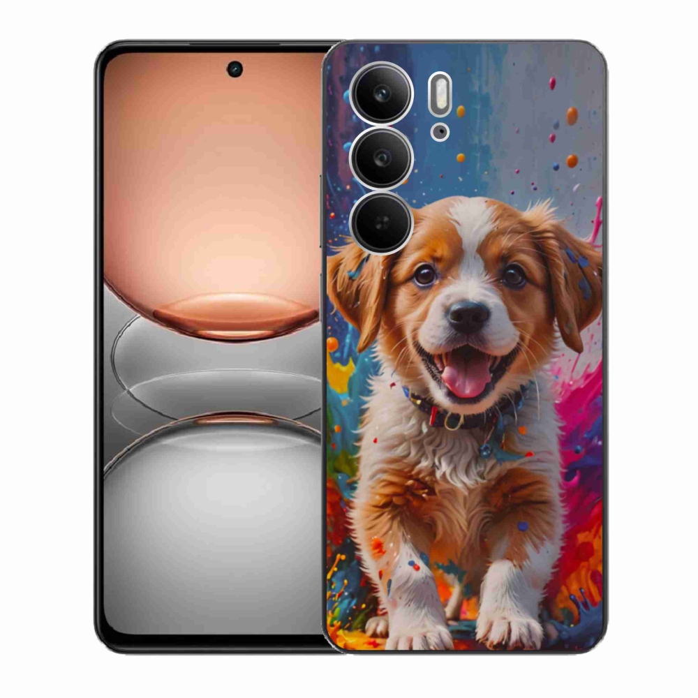 Gélový kryt mmCase na Realme C75 - roztomilé šteňa 3