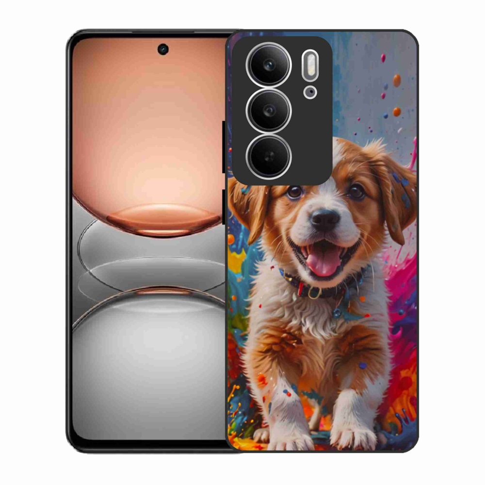 Gélový kryt mmCase na Realme C75 - roztomilé šteňa 3