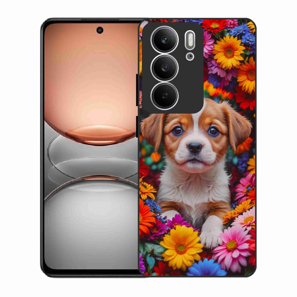 Gélový kryt mmCase na Realme C75 - roztomilé šteňa