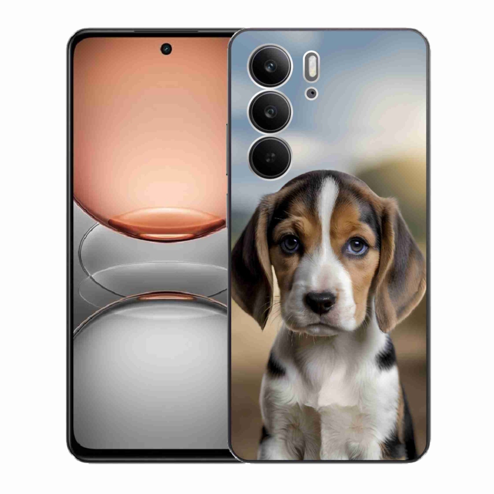 Gélový kryt mmCase na Realme C75 - roztomilý bígl