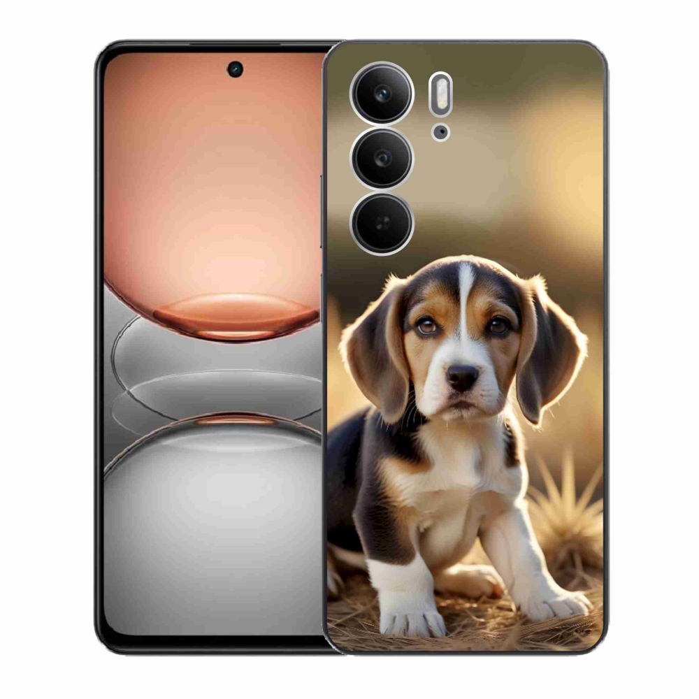 Gélový kryt mmCase na Realme C75 - roztomilý bígl