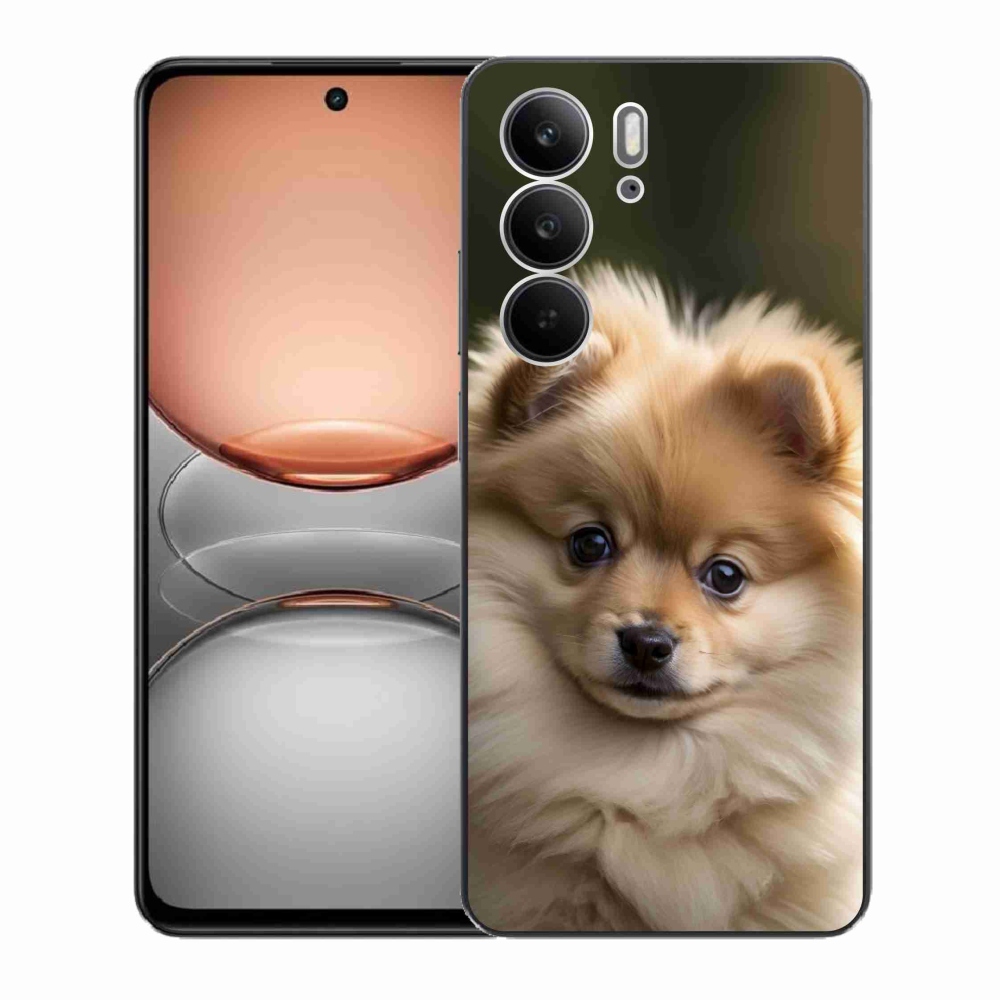 Gélový kryt mmCase na Realme C75 - roztomilý pomeranian 2