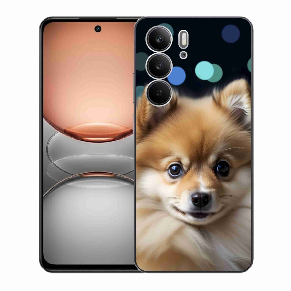 Gélový kryt mmCase na Realme C75 - roztomilý pomeranian