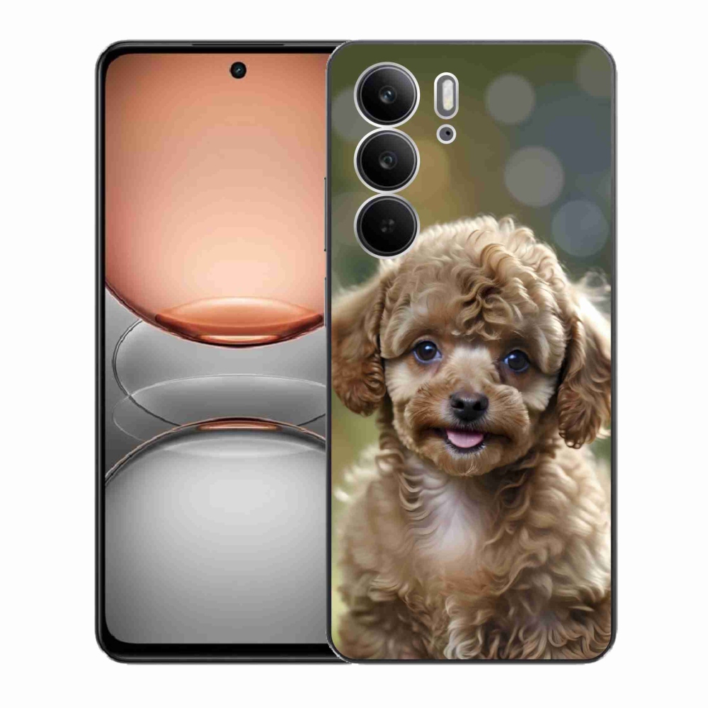Gélový kryt mmCase na Realme C75 - roztomilý pudel