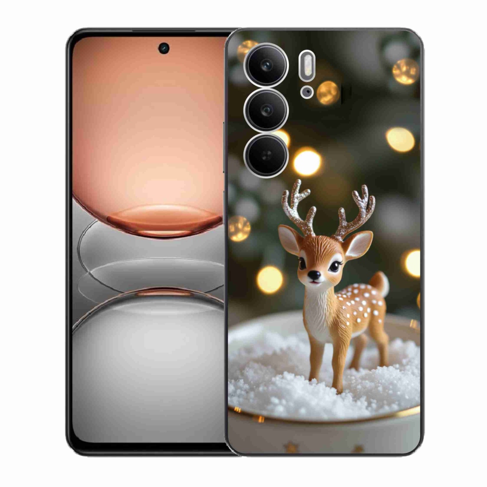 Gélový kryt mmCase na Realme C75 - roztomilý vianočný jeleň