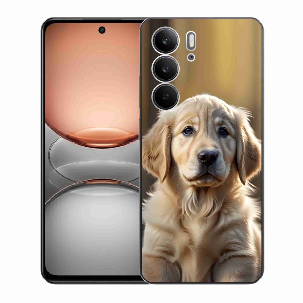 Gélový kryt mmCase na Realme C75 - roztomilý zlatý retriever