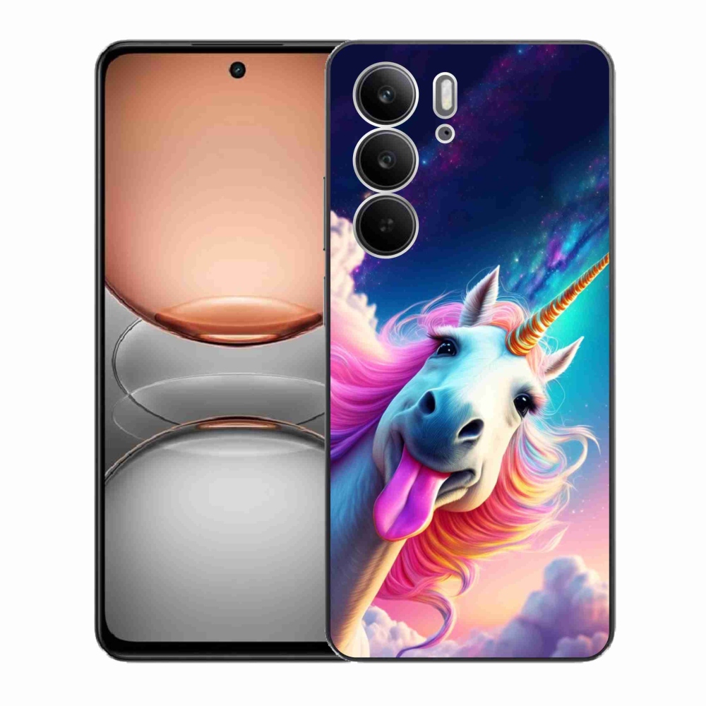 Gélový kryt mmCase na Realme C75 - šialený jednorožec