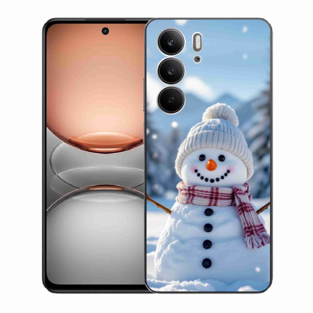 Gélový kryt mmCase na Realme C75 - snehuliak 3