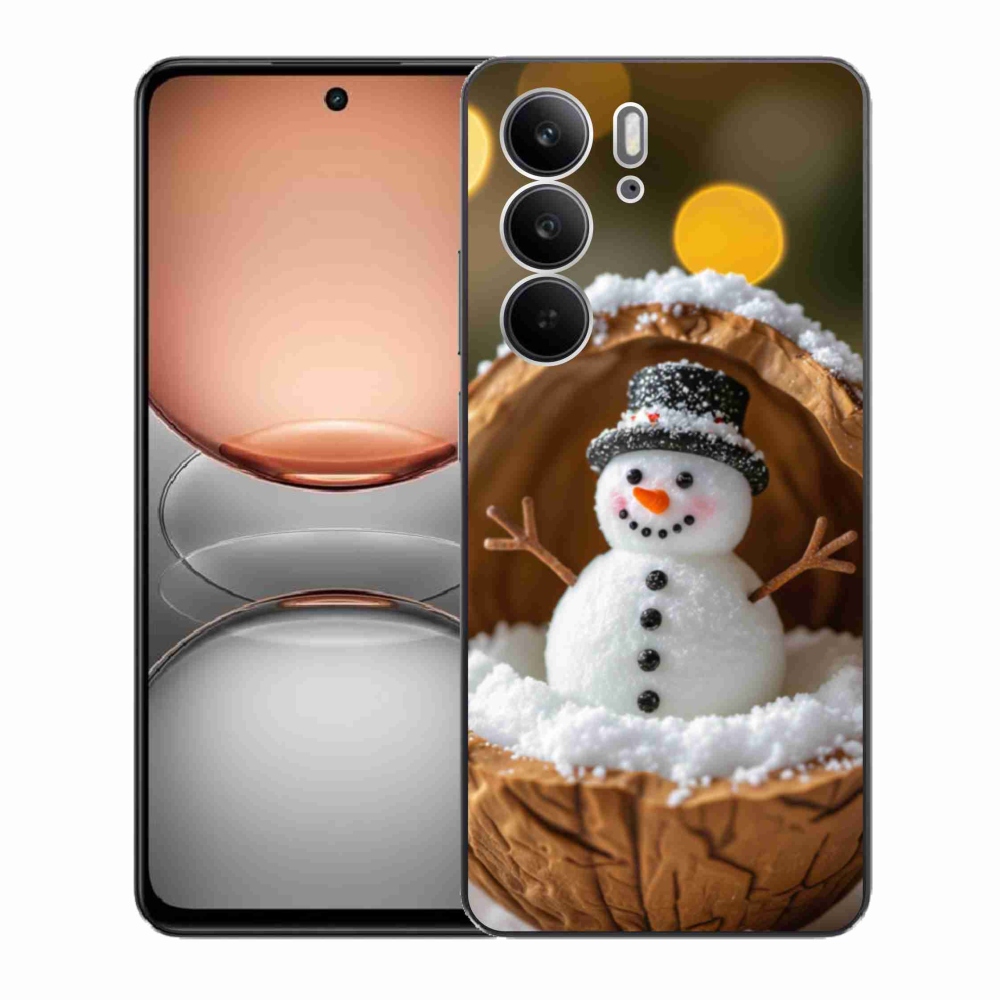 Gélový kryt mmCase na Realme C75 - snehuliak 4