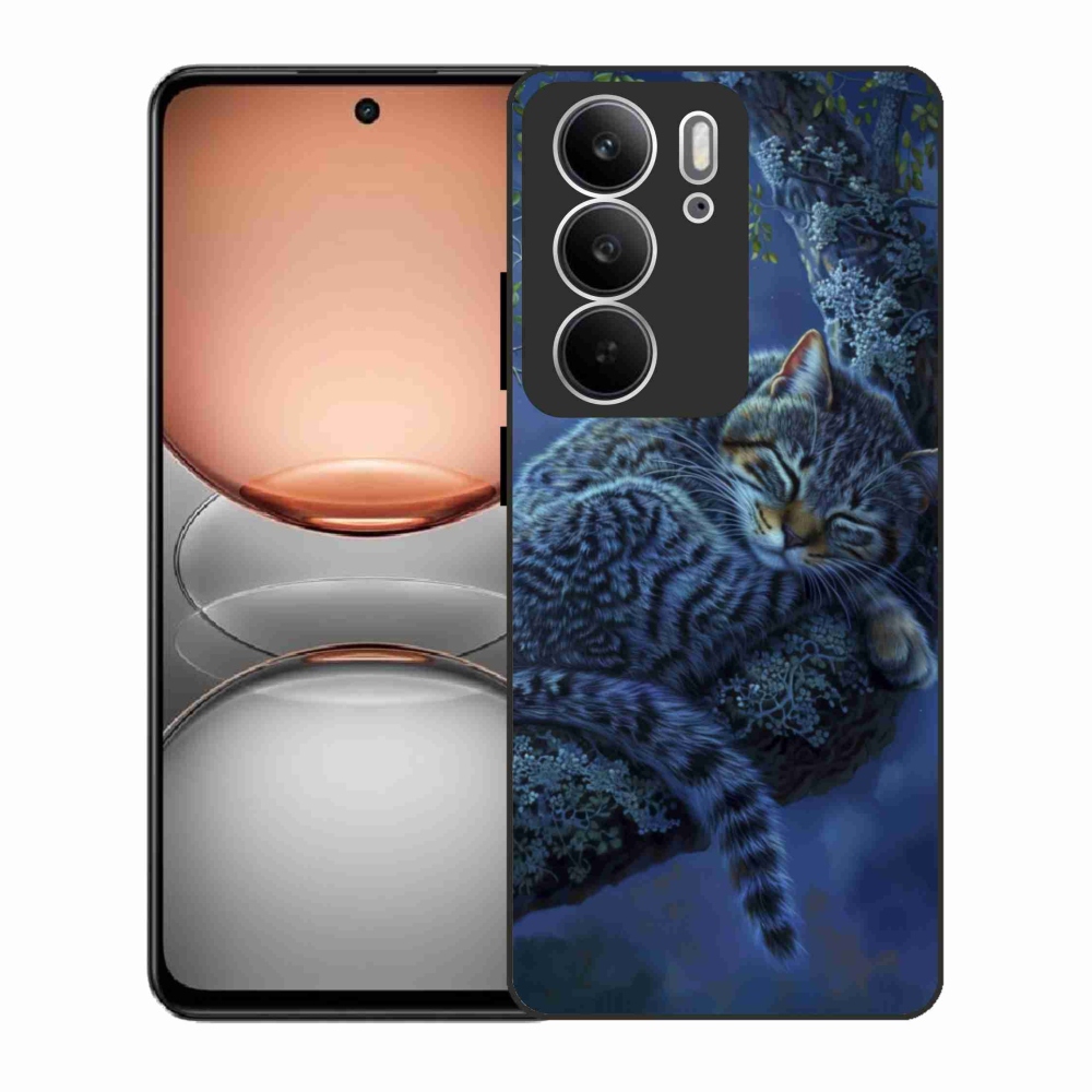 Gélový kryt mmCase na Realme C75 - spiaca mačka