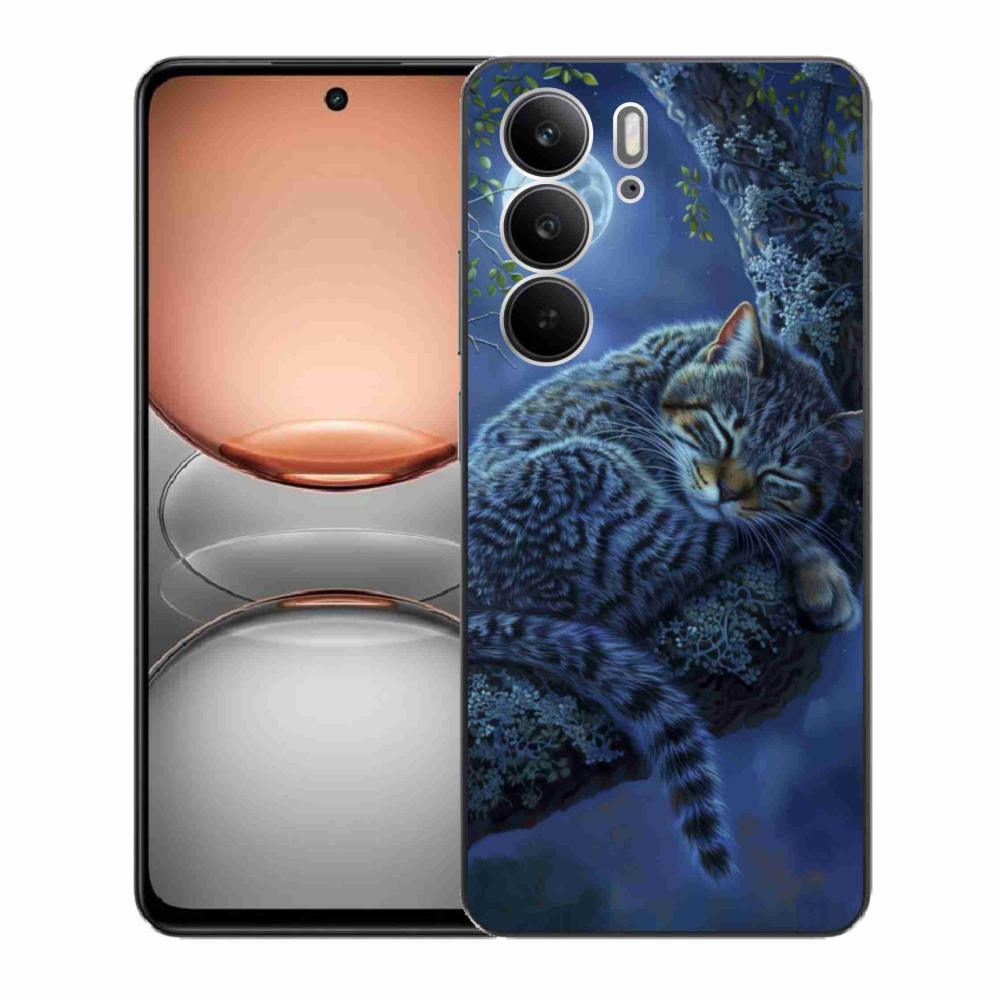 Gélový kryt mmCase na Realme C75 - spiaca mačka
