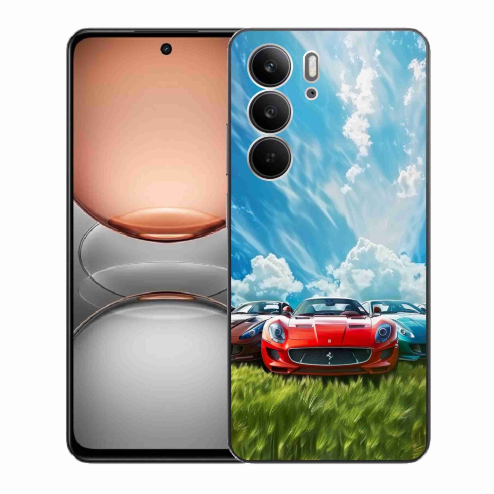Gélový kryt mmCase na Realme C75 - športové vozidlá