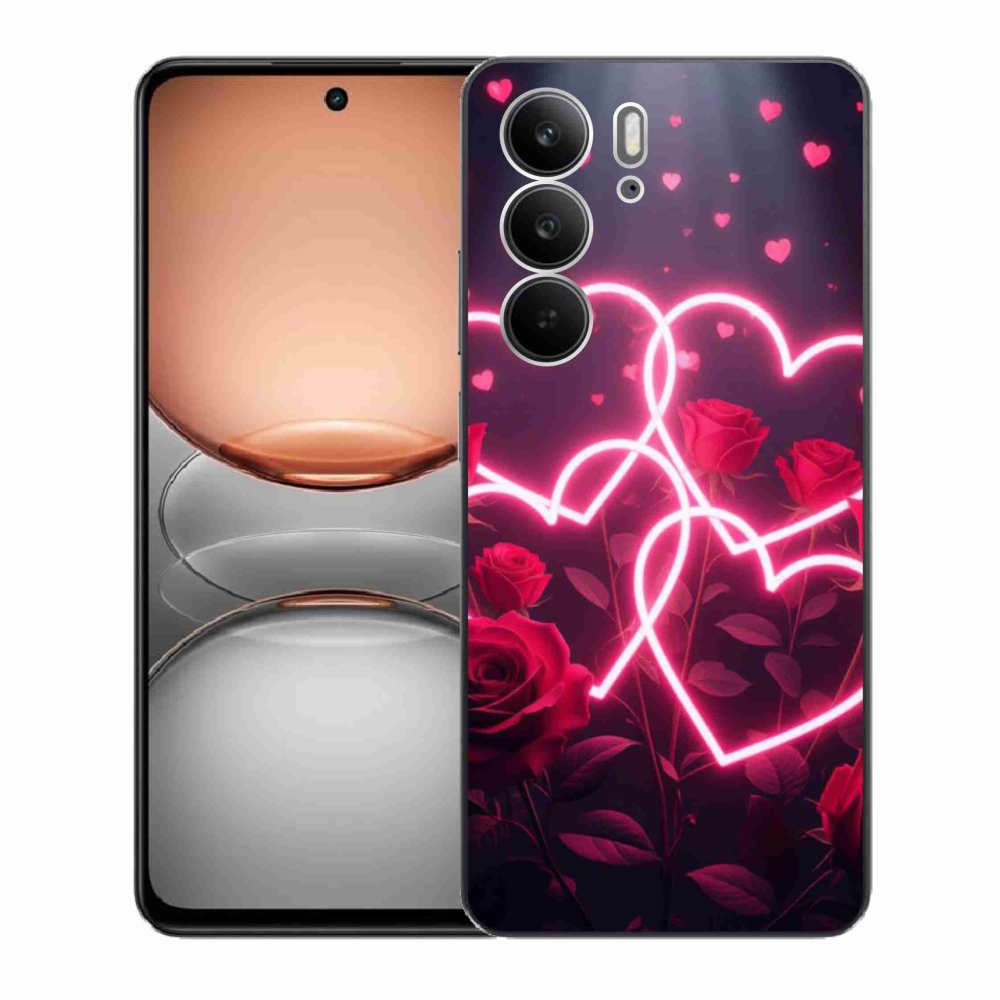 Gélový kryt mmCase na Realme C75 - srdce lásky