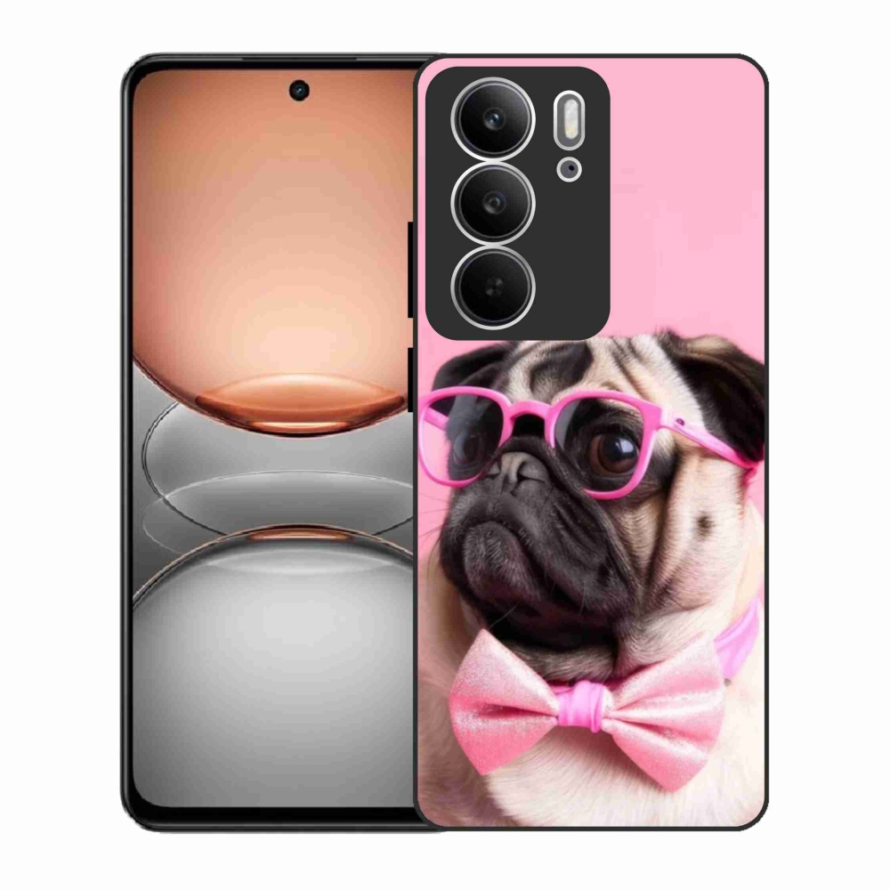 Gélový kryt mmCase na Realme C75 - štýlový mops