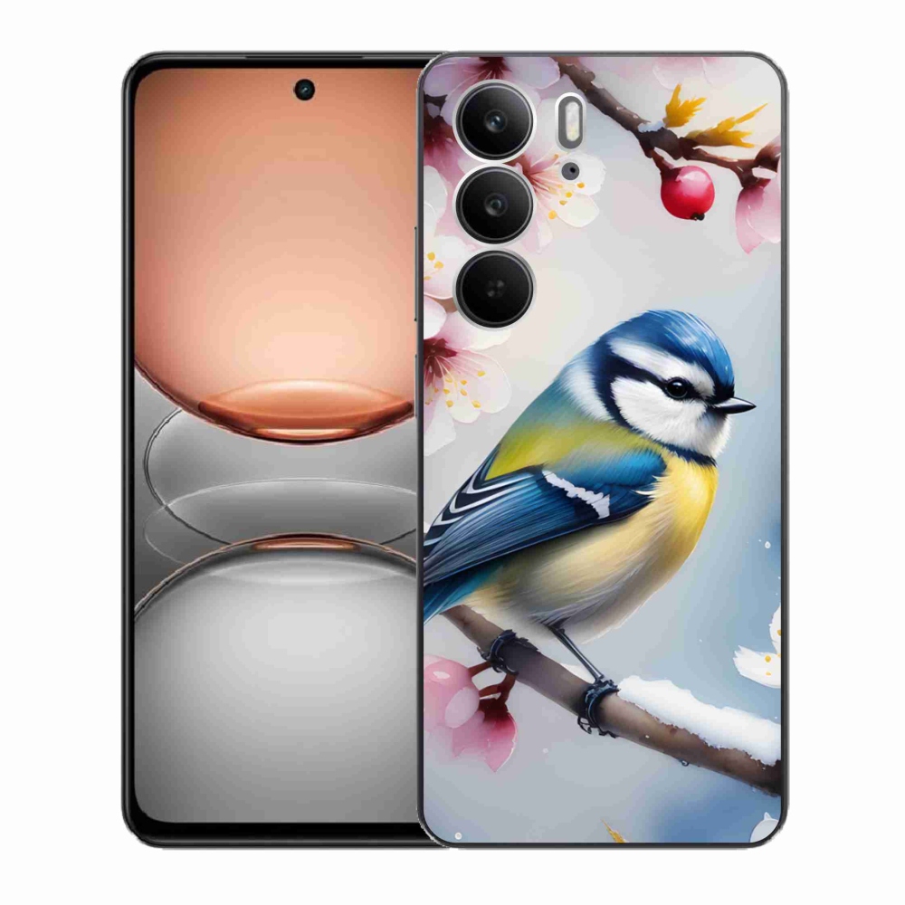 Gélový kryt mmCase na Realme C75 - sýkorka